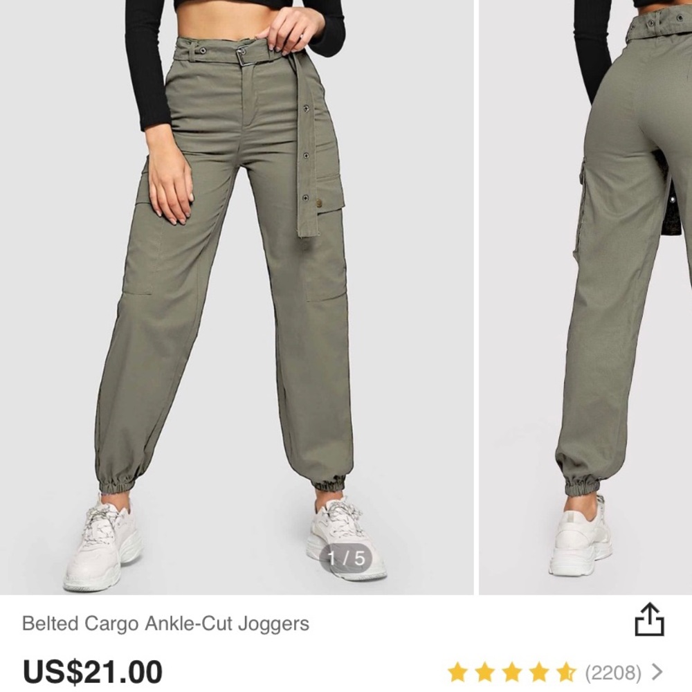 Cargo olive pants